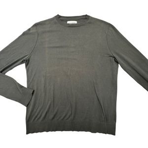 ZADIG & VOLTAIRE Sweater Mens Medium Black Pullover Crewneck Cotton Long Sleeve
